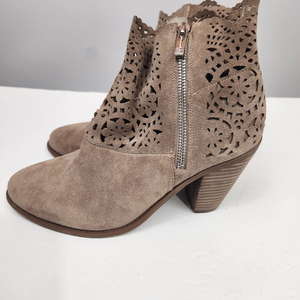 Jessica Simpson Cachelle‎ Tan heeled Ankle Boots Size 9.5